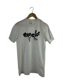 【中古】MONCLER◆Tシャツ/S/コットン/ホワイト/無地/j10918c00013【メンズウェア】