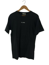 【中古】CLANE◆ロゴTシャツ/2/コットン/BLK/プリント/22105-0671【メンズウェア】