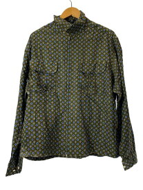 【中古】BEAMS +◆シャツジャケット/XL/コットン/KHK/総柄/11-18-5266-139【メンズウェア】