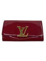 Louis Vuitton エナメル レッド 長財布 - メルカリ