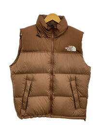 【中古】THE NORTH FACE◆ダウンベスト/Nuptse Vest/L/ナイロン/BRW/ND92232【メンズウェア】