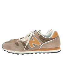 【中古】NEW BALANCE◆ローカットスニーカー/25.5cm/ベージュ/スウェード/ML373OH2【シューズ】