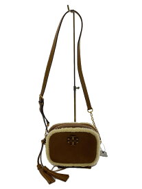 【中古】TORY BURCH◆ショルダーバッグ/スウェード/ブラウン/10010887/ムートン【バッグ】