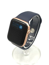 【中古】Apple◆スマートウォッチ/Apple Watch Series 4 44mm GPSモデル/--/ラバー/NVY【服飾雑貨他】