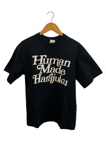 【中古】HUMAN MADE◆HARAJUKU GDC/Tシャツ/L/コットン/BLK/プリント【メンズウェア】