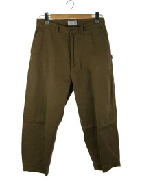 【中古】WTAPS◆22SS UNION TROUSERS COTTON. TWILL/221BRDT-ボトム/1/コットン/BRW/無【メンズウェア】