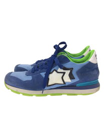 【中古】Atlantic STARS◆スウェード×ナイロン ローカットスニーカー/43/BLU【シューズ】