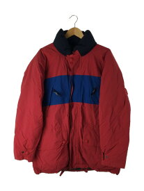 【中古】NAUTICA◆ダウンジャケット/L/ナイロン/レッド/90年代/【メンズウェア】