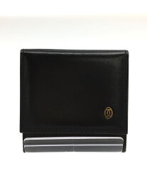 【中古】Cartier◆コインケース/レザー/BLK/メンズ【服飾雑貨他】