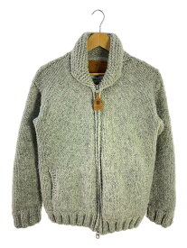 【中古】Ron Herman◆カーディガン(厚手)/40/ウール/GRY/×CANADIANSWEATER【メンズウェア】