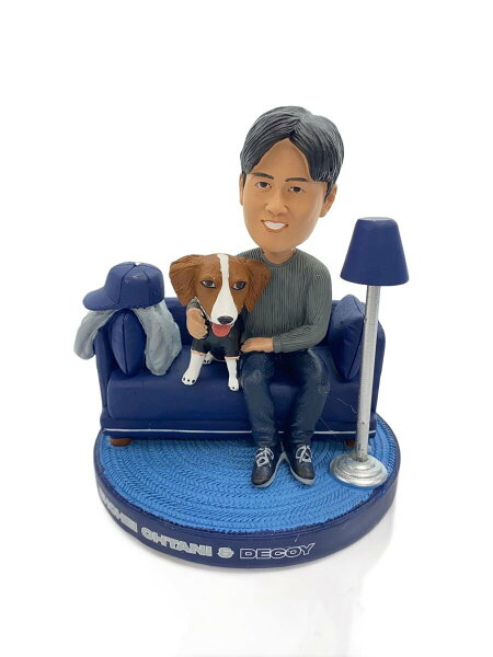 【中古】Genuine Merchandise◆フィギュア/大谷翔平＆デコピン/デュアルボブルヘッド/ドジャース【ホビー】