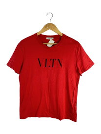 【中古】VALENTINO◆Tシャツ/M/コットン/レッド【メンズウェア】