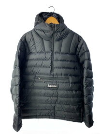 【中古】Supreme◆Micro Down Half Zip Hooded Pullover/ダウンジャケット/M/ポリエステル/BLK【メンズウェア】