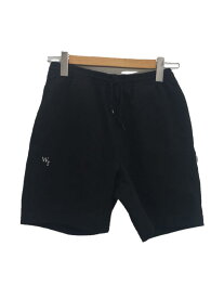 【中古】WTAPS◆WUS SHORTS/ショートパンツ/1/コットン/BLK/無地/231ATDT-CSM32【メンズウェア】