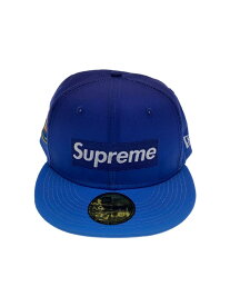 【中古】Supreme◆$1M Metallic Box Logo New Era Cap/キャップ/7 1/2/ブルー【服飾雑貨他】
