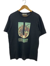 【中古】UNDERCOVER◆Tシャツ/4/コットン/BLK/無地【メンズウェア】