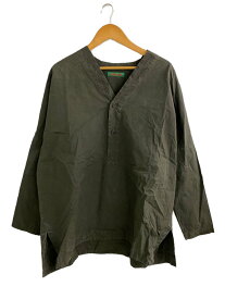 【中古】CASEY CASEY◆トップス/M/コットン/KHK/VEE TOP//【メンズウェア】