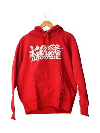 【中古】KAZE MAGAZINE/パーカー/M/コットン/RED【メンズウェア】