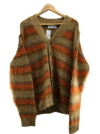 【中古】discovered◆MOHAIR BORDER KNIT CARDIGAN/FREE/モヘア/CML/DC-WS21-KN-03【メンズウェア】