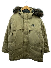 【中古】THE NORTH FACE◆MCMURDO PARKA_マクマードパーカー/XXL/ナイロン/BEG【メンズウェア】