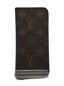 【中古】LOUIS VUITTON◆IPHONEX・フォリオ_モノグラム_BRW/PVC/PNK/レディース/M63444【服飾雑貨他】