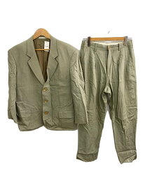 【中古】yohji yamamoto POUR HOMME◆ヨウジヤマモトプールオム/セットアップ/S/レーヨン/カーキ/無地【メンズウェア】