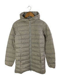 【中古】EDDIE BAUER◆ダウンジャケット/XS/ポリエステル/GRY/無地【レディースウェア】