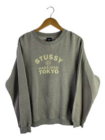 【中古】STUSSY◆スウェット/S/コットン/GRY【メンズウェア】