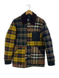 【中古】BURBERRY LONDON◆キルティングジャケット/--/コットン/マルチカラー/チェック【メンズウェア】