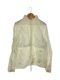 【中古】EDDIE BAUER◆ナイロンジャケット/M/ナイロン/WHT【メンズウェア】