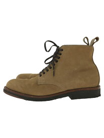 【中古】Alden◆For Leather Soul/Plain Toe Boots/ブーツ/UK7.5/BEG/スウェード/45110【シューズ】