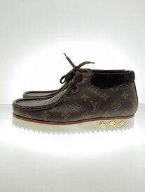 【中古】LOUIS VUITTON◆チャッカブーツ/US6.5/BRW/1A81E8/LVモッズ ライン アンクル【シューズ】