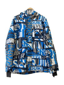 【中古】QUIKSILVER◆スノーウェアー/ブルー/総柄/eqytj03282【スポーツ】