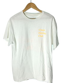 【中古】Chaos Fishing Club◆Tシャツ/L/コットン/WHT【メンズウェア】