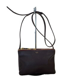 【中古】CELINE◆ショルダーバッグ/レザー/BRW【バッグ】