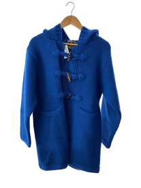 【中古】PLEVO/カーディガン(厚手)/M/ウール/BLU【メンズウェア】
