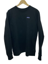 【中古】patagonia◆P-6 Label Uprisal Crew Sweatshirt/スウェット/M/コットン/BLK/39543【メンズウェア】