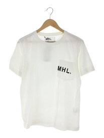 【中古】MHL.◆Tシャツ/M/コットン/WHT/596-3166512【メンズウェア】