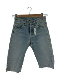 【中古】Levi’s◆66後期/カットオフデニム/ボタン裏6/ショートパンツ/28/コットン/IDG/無地【メンズウェア】