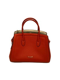 【中古】kate spade new york◆ショルダーバッグ/レザー/オレンジ【バッグ】