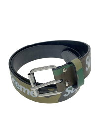 【中古】Supreme◆Repeat Leather belt/ベルト/牛革/KHK/カモフラ/メンズ//【服飾雑貨他】