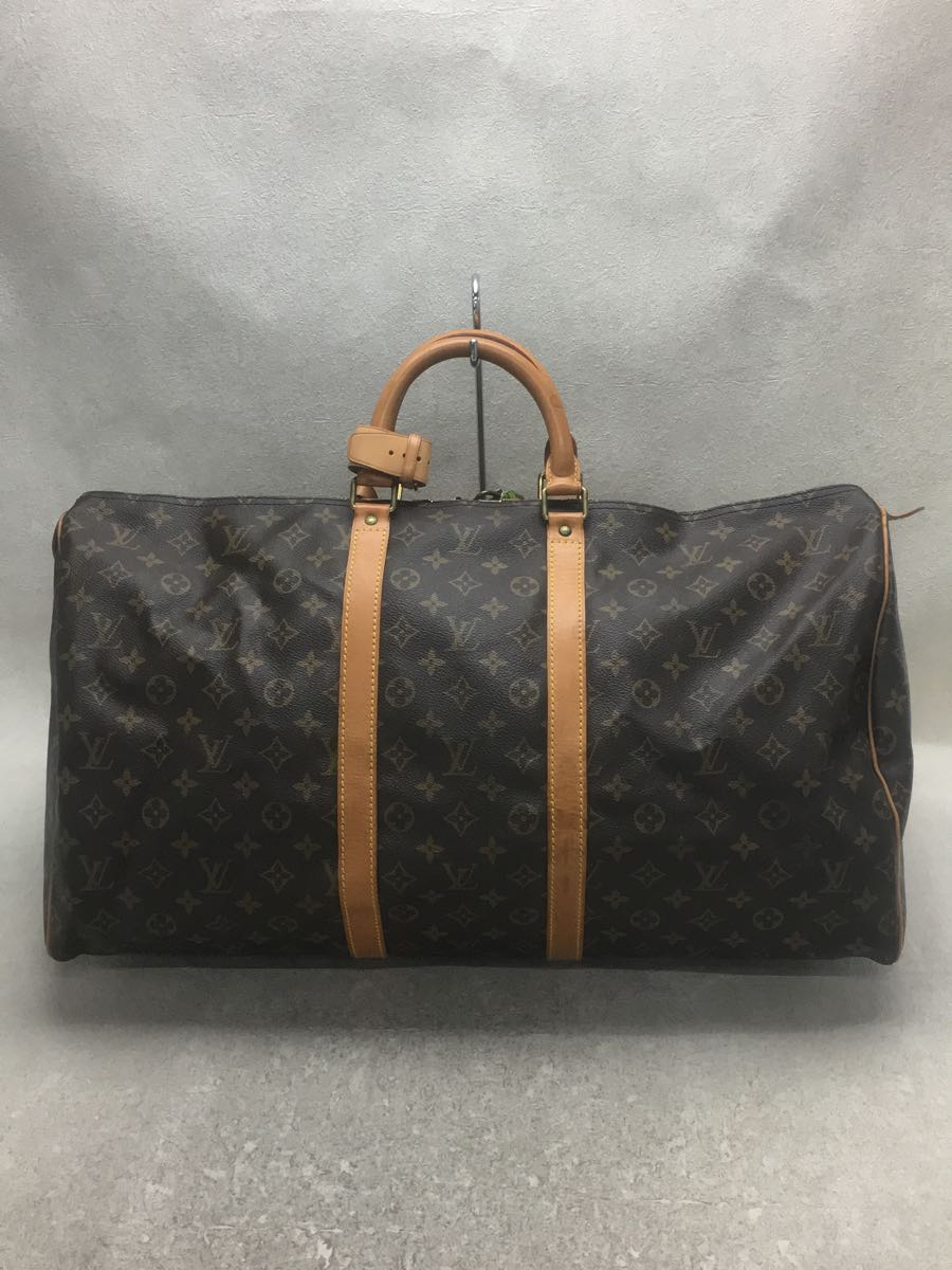 Japan Used Bag] Used Louis Vuitton Keepall 60 Monogram Brw/Pvc/Brw