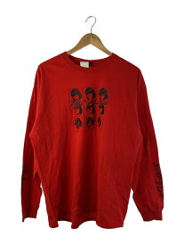 【中古】GILDAN◆Tシャツ/XL/--/RED/総柄【メンズウェア】