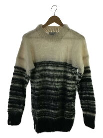 【中古】aka six×FRAGMENT DESIGN/scrap hand knit juセーター(厚手)/L/モヘア【メンズウェア】