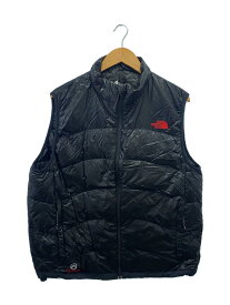 【中古】THE NORTH FACE◆ACONCAGUA VEST_アコンカグアベスト/XL/ナイロン/BLK/ブラック/クロ/無地【メンズウェア】