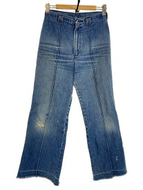 【中古】WRANGLER◆70s/VINTAGE/TALONジップ/ベルボトム/ブーツカットパンツ/デニム/IDG【メンズウェア】