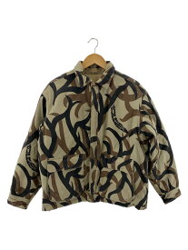 【中古】Supreme◆19AW/REVERSIBLE PUFFY WORK JACKET/S/ナイロン/KHK/カモフラ【メンズウェア】