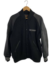 【中古】SKOOKUM◆スタジャン/--/--/BLK【メンズウェア】