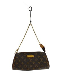 【中古】LOUIS VUITTON◆エヴァ_モノグラム・キャンバス/PVC/BRW【バッグ】