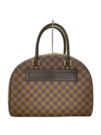 【中古】LOUIS VUITTON◆ノリータ_ダミエ・エベヌ_BRW/PVC/BRW【バッグ】